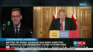 UK Prime Minister Boris Johnson admitted to hospital