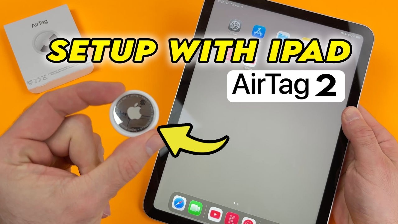 Apple AirTag 2 : How to Setup With an iPad - YouTube