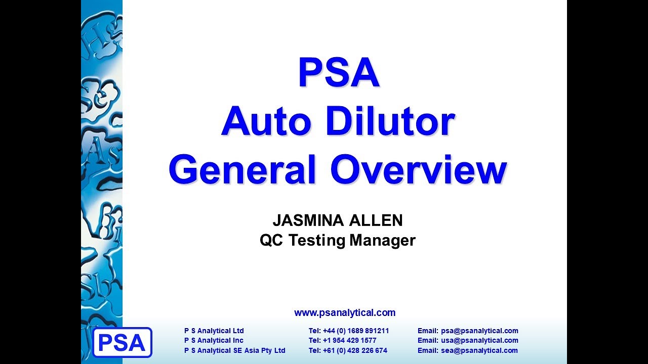 A400D170 Auto Dilutor 150524 - YouTube