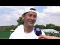 Sho Shimabukuro 島袋 将 match point &amp; interview after 2nd round qualifying win at 2024 Wimbledon