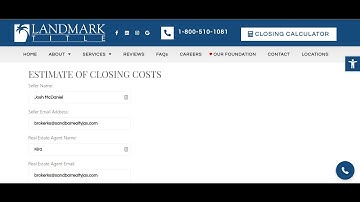 How to do a Seller Net Sheet Using Landmark Title Closing Calculator