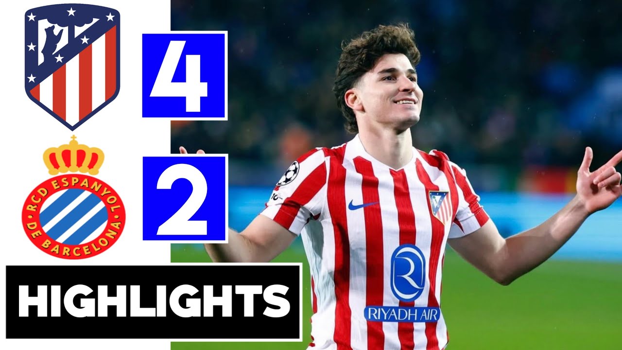 Atletico Madrid vs Espanyol 4-2 All goals & Extended highlights 