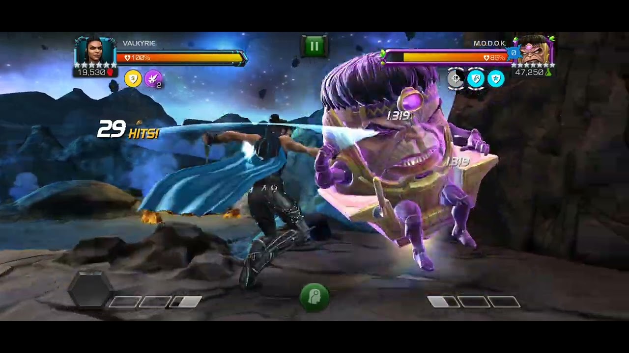 R3 6* Valkyrie Solo's Thronbreaker Modok Boss! Marvel Contest of Champions! 