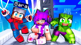 Playing Minecraft as Protective SUPERHEROES!