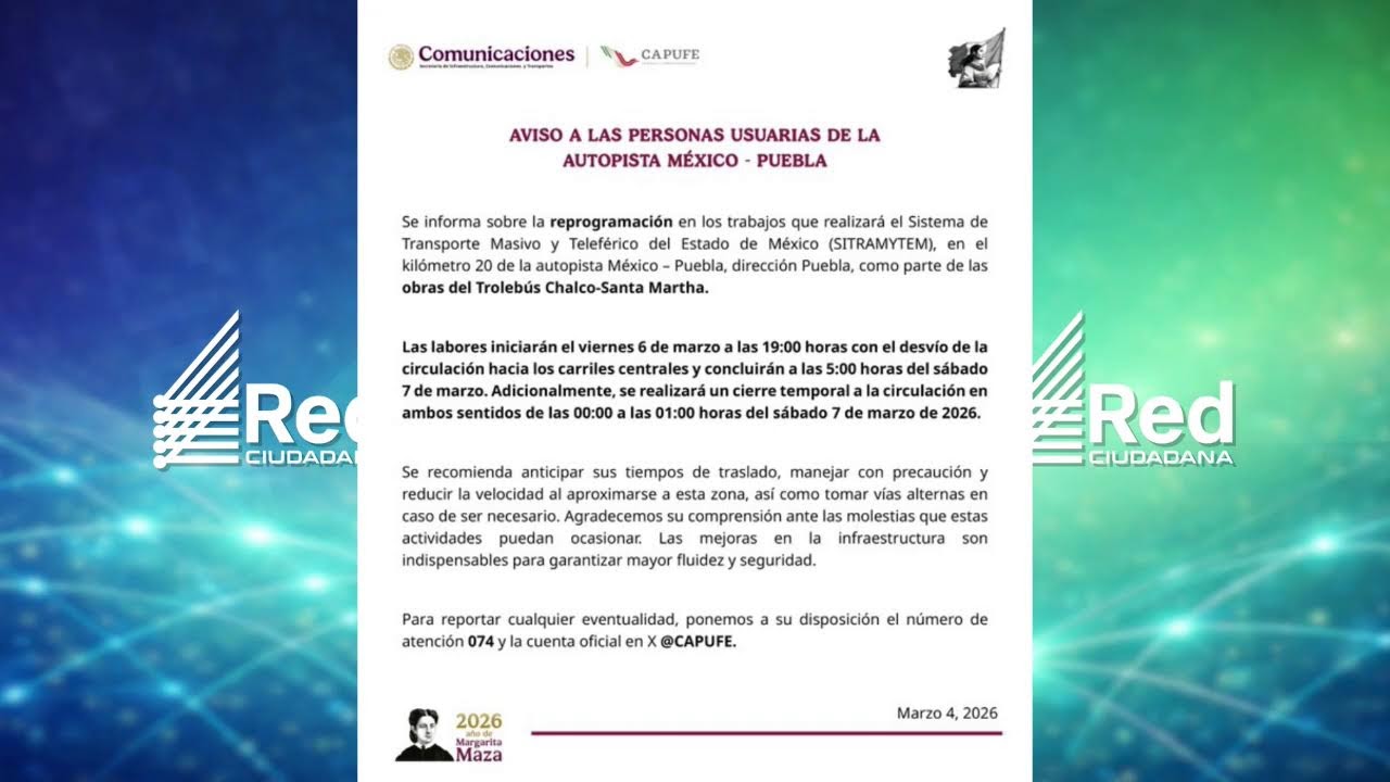 📲 Estamos transmitiendo en vivo en la Red Ciudadana con las noticias más importantes de Puebla