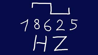 18625 hz square