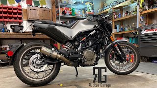 2020 Husqvarna Vitpilen 401 - Early Model Exhaust Installation