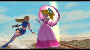 SSSAS - Peach And Zelda Vs ZS Samus and Kitana
