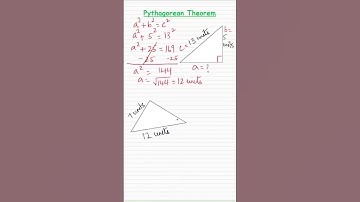 Pythagorean Theorem to find the missing side length!#pythagoreantheorem  #ged #pythagoras_theorem