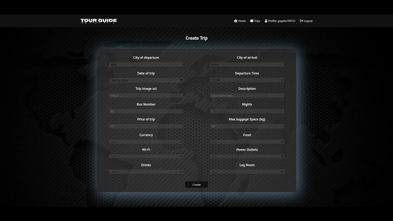 TourGuide-React-Project-001 - YouTube