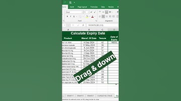 #viralvideo #excelcourse #exceltips #exceltutorial #exceltricks  check date for Expiry 👍