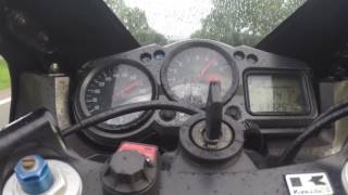 Hayabusa vs zx12r 300+ in the rain