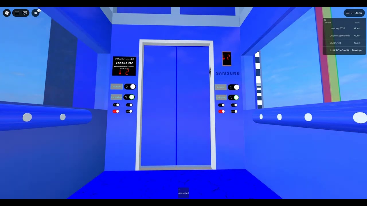 Roblox - Riding Samsung Elevators in Lift and Elevator Place