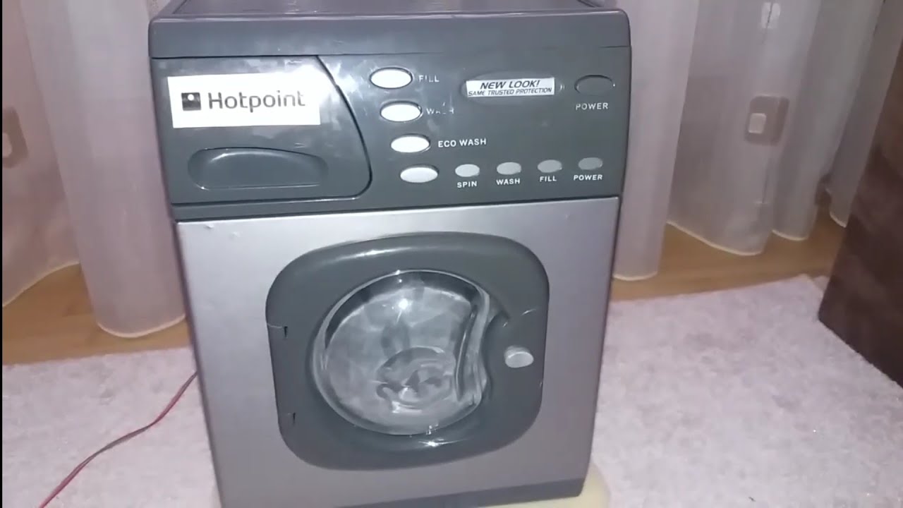 Throwing objects in Hotpoint toy washing machine modified YouTube