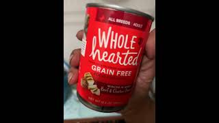 DOG FOOD REVIEW: WHOLE HEARTED WET CANNED FOOD BEEF & CHICKEN  (petco’s exclusive food)
