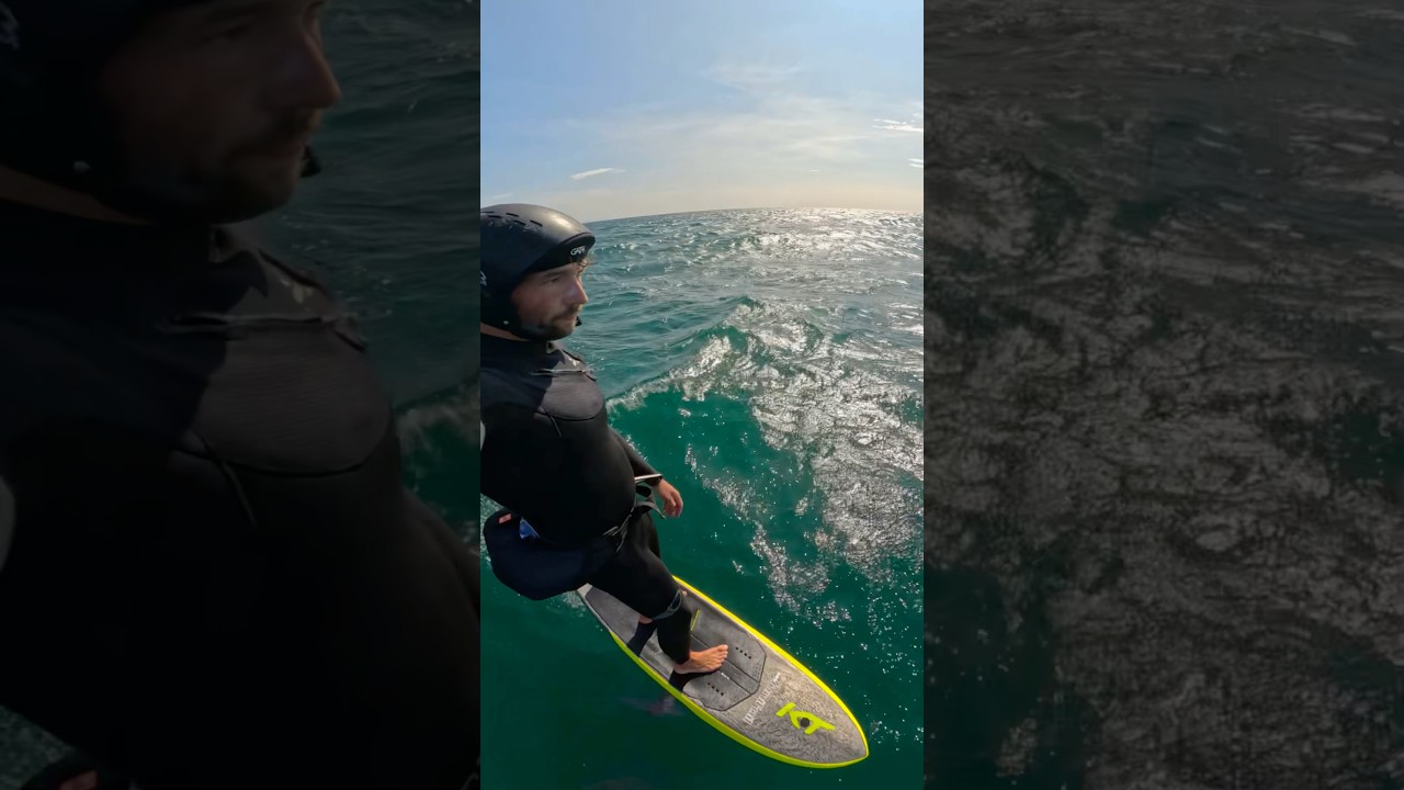 No better feeling? #foil #powderday #surf #brm #unifoil #s3 #parawing #downwind #wingfoil