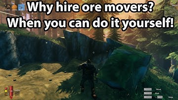 Ore MOVING made EASY! Valheim Gameplay!