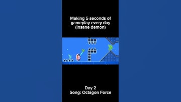 Making an insane demon layout: Day 2 #geometrydash #music #gd