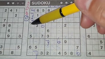 Wednesday. Bonus Extra edition (#4955) Three Stars Sudoku puzzle. 08-03-2022 part 1 of 4