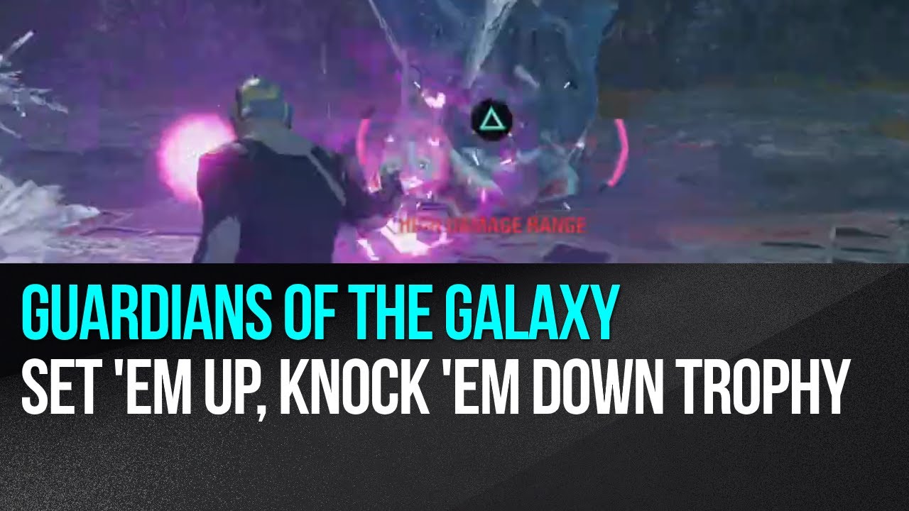 Guardians of the Galaxy - Set 'em Up, Knock 'em Down trophy - farming kills  example - YouTube