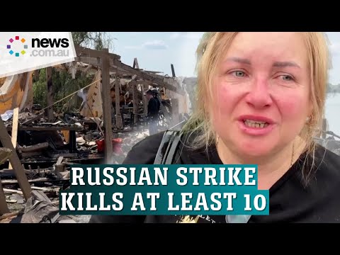 Multiple Russian strikes on Kharkiv kill at least 10