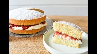 英式維多利亞海綿蛋糕*新手必學* ｜Classic Victoria Sponge ... 