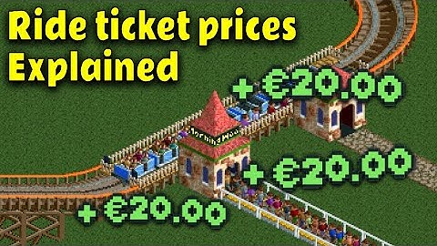How much can you Charge for your Rides in RCT2 & Classic?