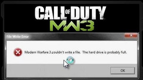 how to fix modern warfare 3 couldn