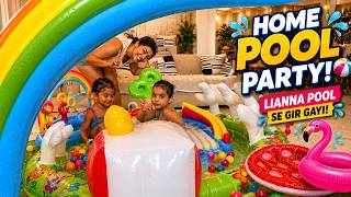Summer vacation| Kids pool time at home | HINDI | Debina Decodes |