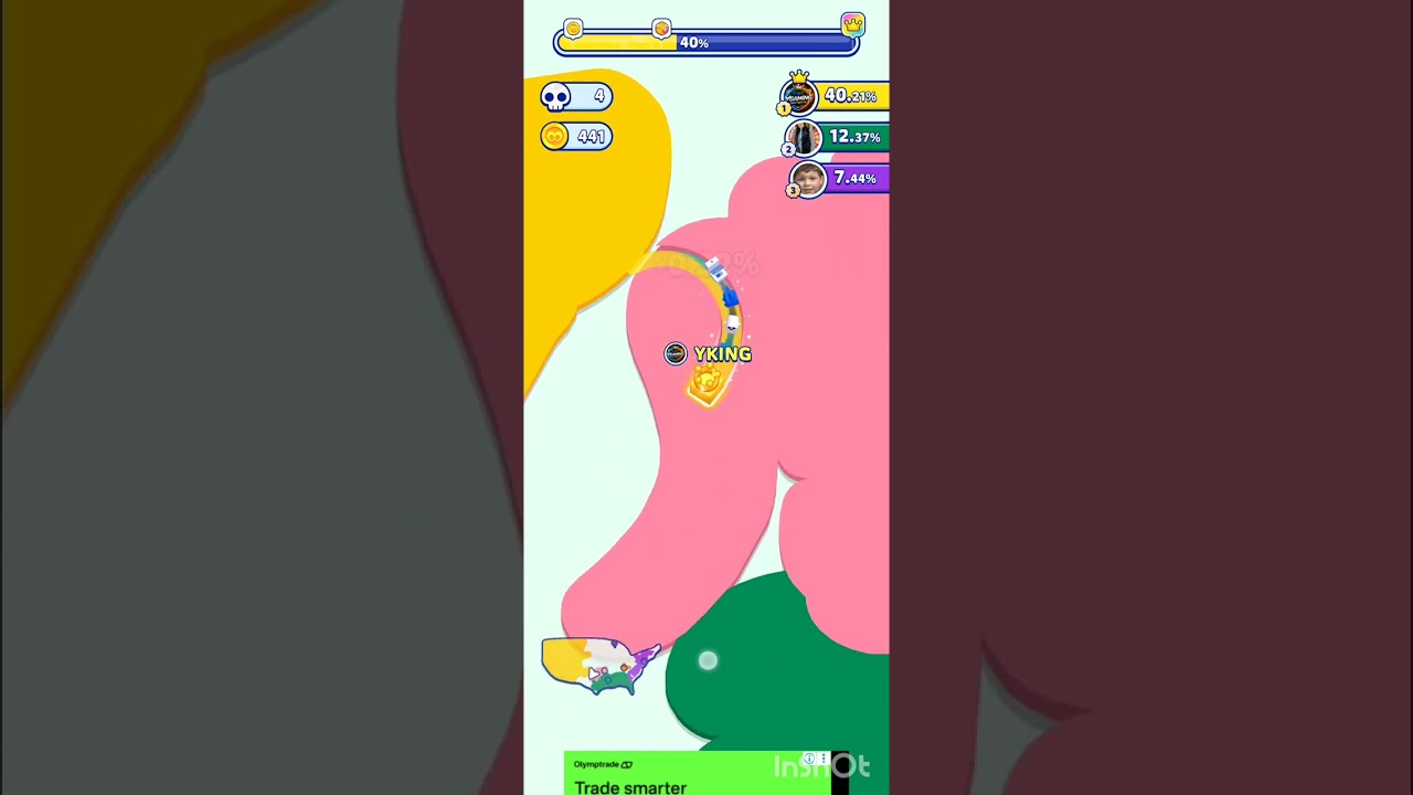 I AM PLAYING PAPER IO.😀