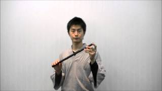 篠笛 唄用(ドレミ) 立平 黒竹 六本調子 Rippei Uta 6-hon Choshi