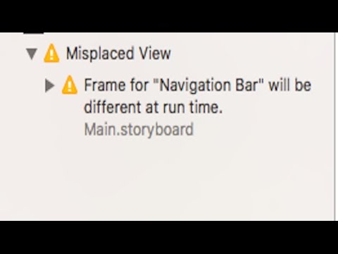 Frame for "Navigation Bar" will be different at run time. Xcode 8 Swift 3