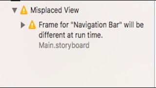 Frame For Navigation Bar Will Be Different At Run Time. Xcode 8 Swift 3