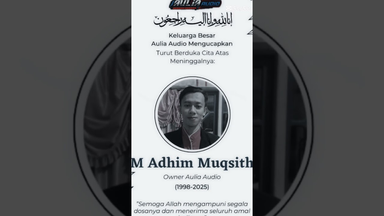 turut berduka cita atas meninggal nya owner aulia audio