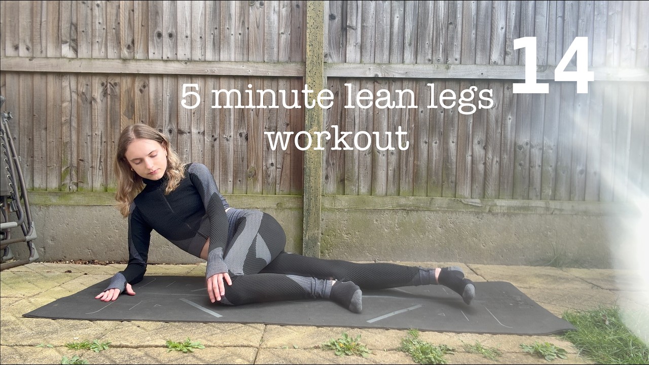 5MIN lean legs pilates workout // no equipment // tone and lengthen ...