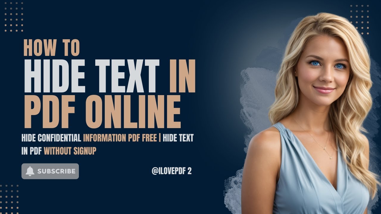 How to Hide Text in PDF | Hide Confidential Information PDF Free | Hide Text in PDF Without Signup