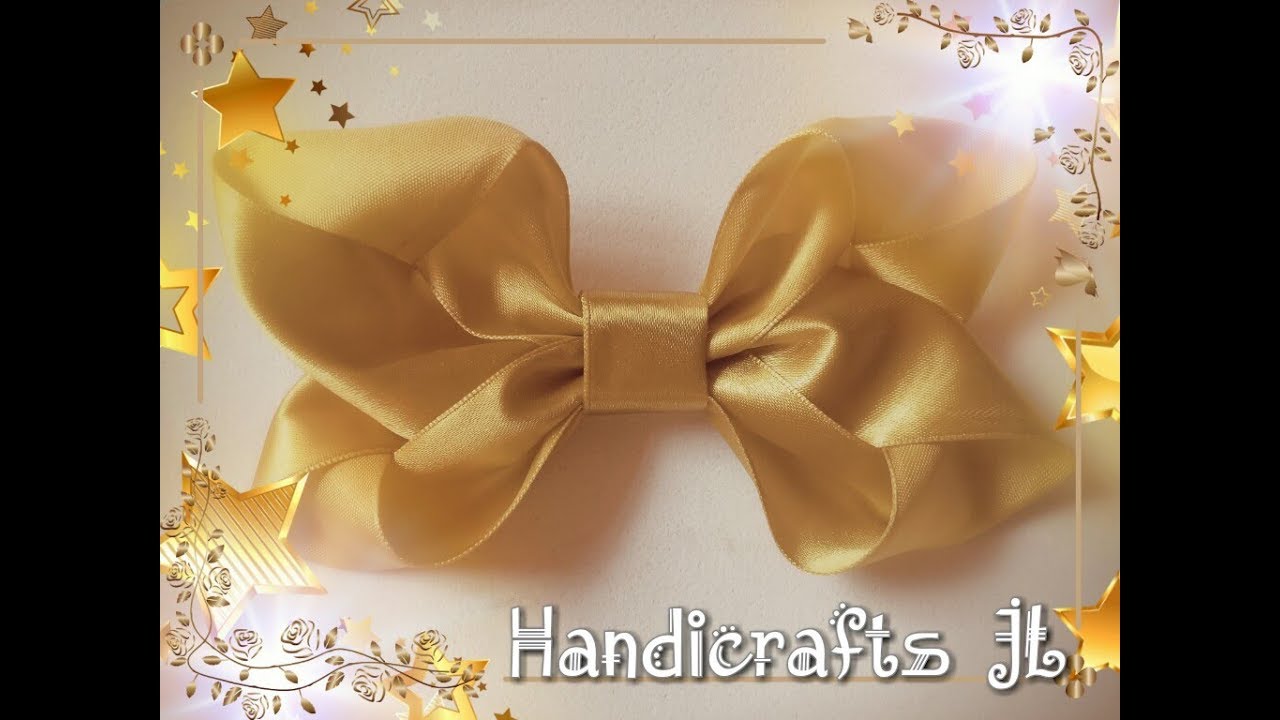 Moño de listón fácil de hacer / ribbon bow easy and fast - YouTube