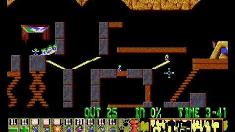 Lemmings - Mayhem 25 CHALLENGE SOLUTION!