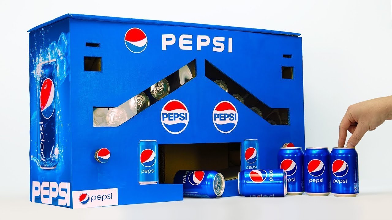  How to Make Pepsi Vending Machine out of Cardboard
