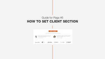 Guide #4: How to set Client section - DW Page one page WordPress Theme