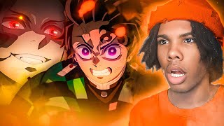 FIRST TIME REACTING to DEMON SLAYER SEASON 4 OPENING