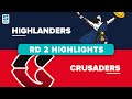 Super Rugby Pacific | Highlanders v Crusaders - Round 2 Highlights