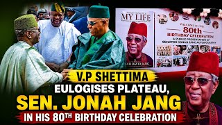 V.P Shetima Eulogise Plateau, Sen. Jonah Jang In His 80th Birthday Celebration