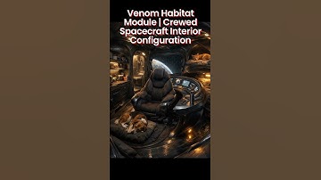 Venom Habitat Module | Crewed Spacecraft Interior Configuration · AI Generated