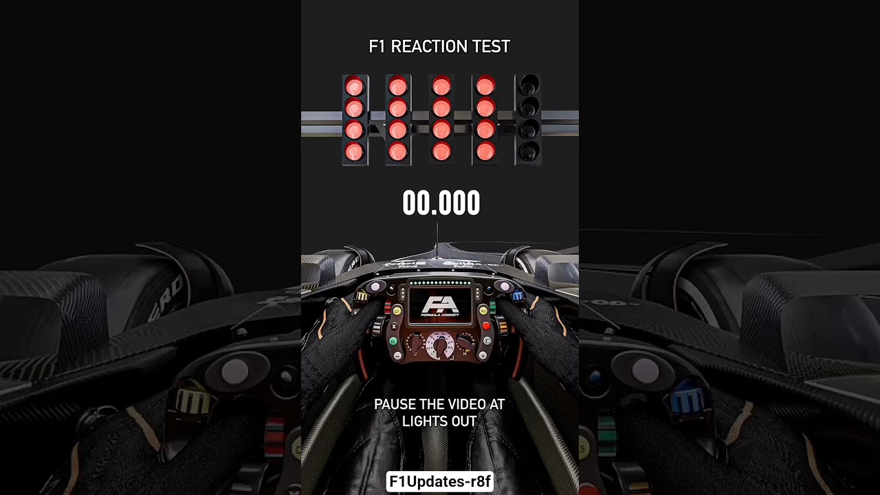 F1 reaction test can you beat max Verstappen 0.219 