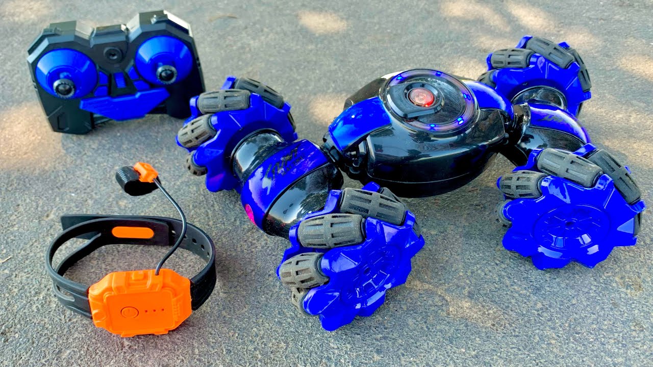 Remote Control & Watch Control Speed Double Flip Stunt Car Unboxing & Testing 🔥