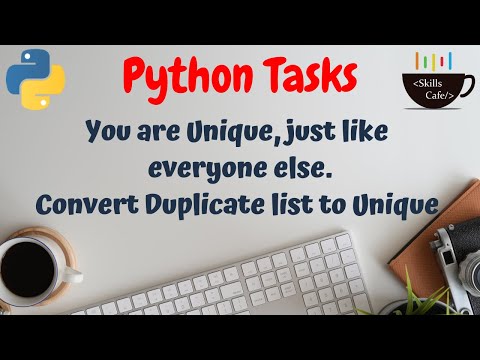 Python Interview Questions - Duplicate List to Unique - Python Tutorials