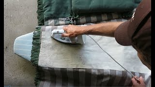 How to Repair a Large Tear in a Fabric with “Heat Bond”