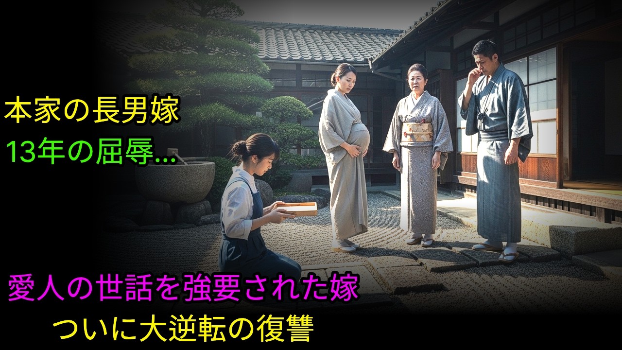 本家の長男嫁、13年の屈辱愛人の世話を強要された私…最後に待っていた衝撃の大逆転