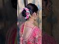 floral bride bun🌷🪷            #trending #youtubeshorts #ytshorts #reels #hairstyle #bride #fyp